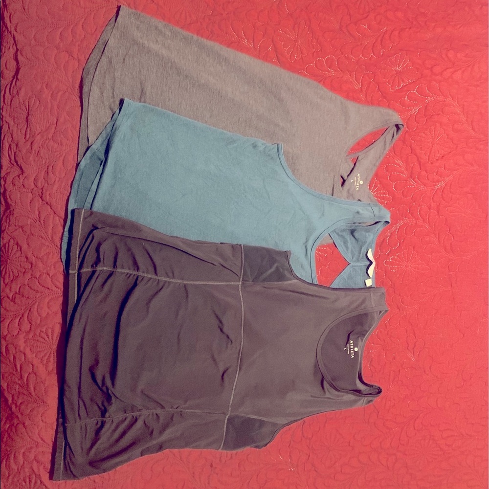 Work out shirts from Athleta- 3 shirt bundle